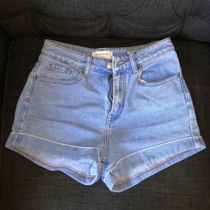 Denim shorts